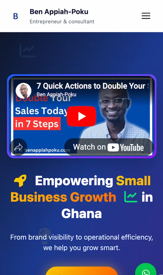 Benappiahpoku Portfolio project screenshot